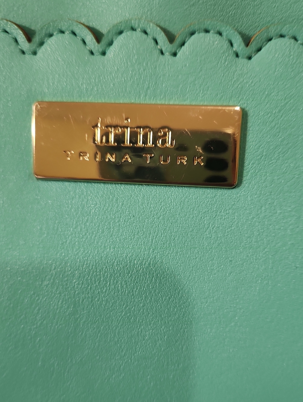 Trina Turk Turquoise/Green Women's Crossbody with Gold Plate